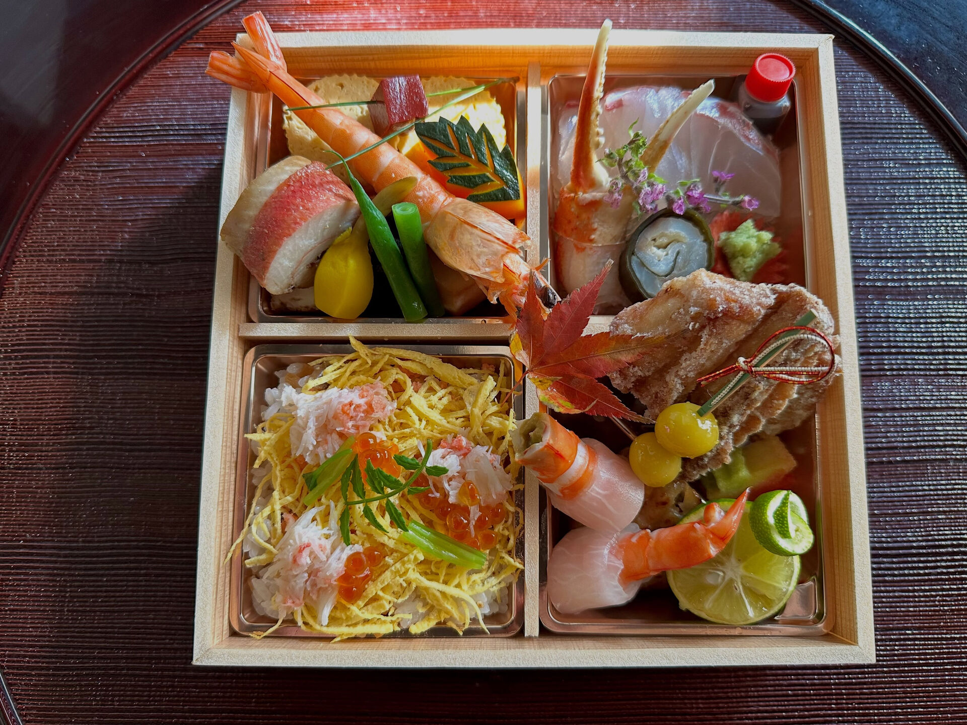 先日の会席料理、仕出し弁当☝️